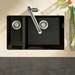 hansgrohe S510-U635 1.5 Bowl Undermount Kitchen Sink - Graphite Black - 43433170 profile small image view 2 