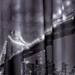 Aqualona Brooklyn Bridge Polyester Shower Curtain - W1800 x H1800mm - 46449 profile small image view 2 
