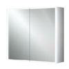 HIB Qubic 80 LED Aluminium Mirror Cabinet - 46600 profile small image view 1 