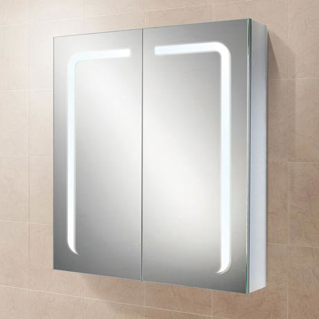HIB Stratus 60 LED Demisting Aluminium Mirror Cabinet - 46900