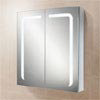 HIB Stratus 60 LED Demisting Aluminium Mirror Cabinet - 46900 profile small image view 1 