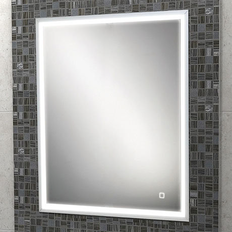 HIB Vanquish 50 Recessed LED Aluminium Mirror Cabinet - 47600