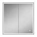 HIB Vanquish 80 Recessed LED Aluminium Mirror Cabinet - 47800 profile small image view 2 