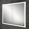HIB Vanquish 80 Recessed LED Aluminium Mirror Cabinet - 47800 profile small image view 1 