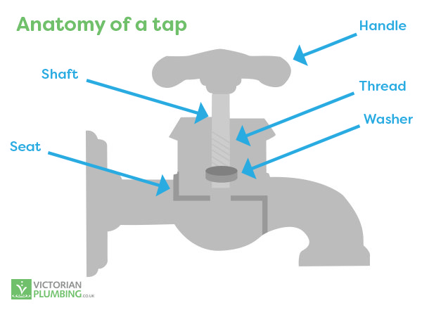 Cross section of a tap and what's inside