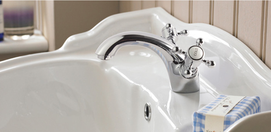 Burlington country bathroom single basin mixer tap