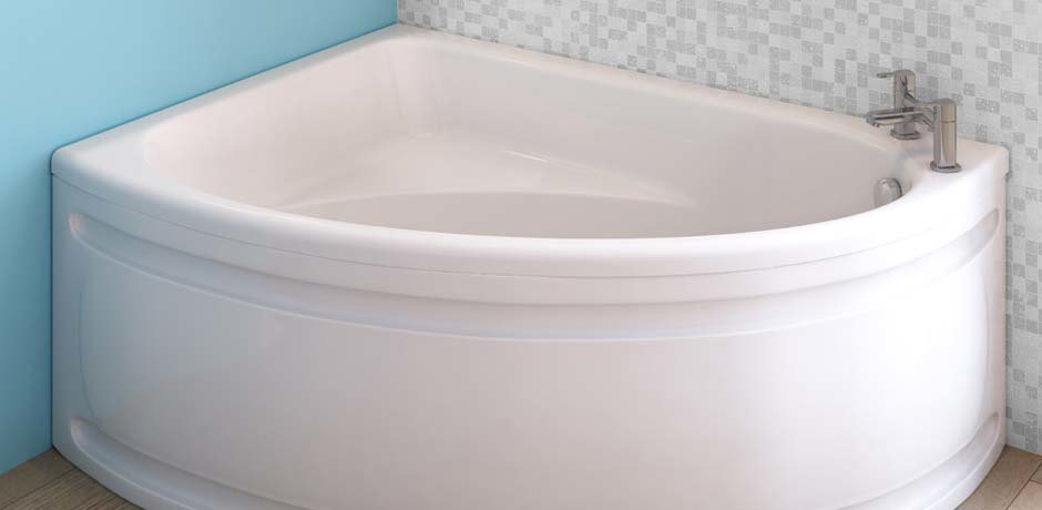 stylish corner bathtub