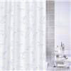Kleine Wolke - Birdie Polyester Shower Curtain - W1800 x H2000 - White profile small image view 1 