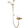 Aqualisa - Aquatique Thermo Exposed Thermostatic Valve with Slide Rail Kit - Gold - 500.10.04-561.04 profile small image view 1 