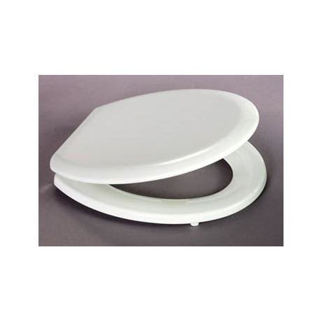 Bemis - Model 5000CP Toilet Seat with Chrome Hinges - White - 5000CP000