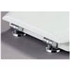 Bemis - Model 5000CP Toilet Seat with Chrome Hinges - White - 5000CP000 profile small image view 2 