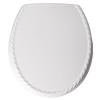 Bemis - 5023AR Rope Design Toilet Seat - White - 5023AR000 profile small image view 1 