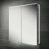 HIB Ether 60 LED Illuminated Aluminium Mirror Cabinet - 50600 profile small image view 1 
