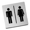 Zack Indici Information Sign - Stainless Steel - Man/Woman - 50712 profile small image view 1 