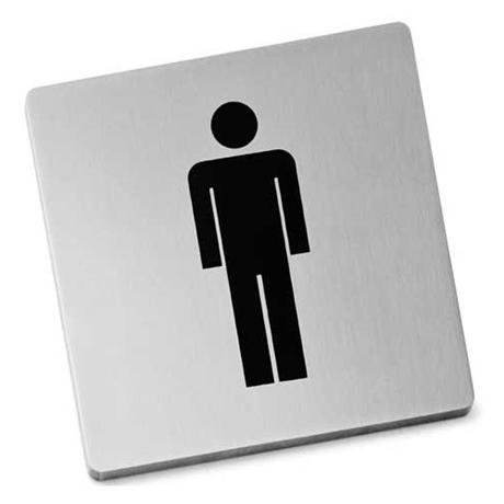 Zack Indici Information Sign - Stainless Steel - Man - 50713