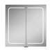 HIB Vapor 80 LED Illuminated Aluminium Mirror Cabinet - 51600 profile small image view 2 