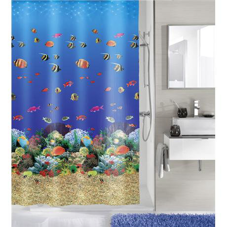 Kleine Wolke Maldives Peva Shower Curtain W1800 X H2000 5202 148 305 At Victorian Plumbing Uk Maldives Peva Shower Curtain, Pvc Free Shower Curtain