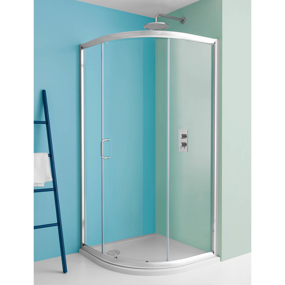 Simpsons Supreme Offset Quadrant Single Door Shower Enclosure 4 Size