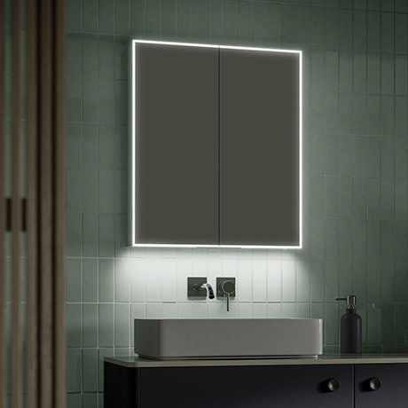 HIB Exos 60 LED Illuminated Mirror Cabinet - 53600
