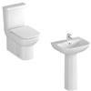 Vitra - S20 Model 4 Piece Suite - Closed Back CC Toilet & 60cm Basin - 1 or 2 Tap Holes profile small image view 1 