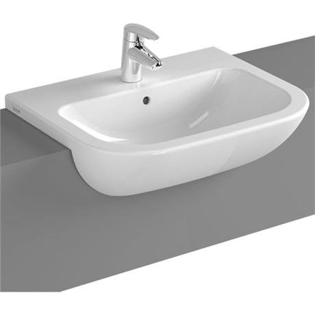 Vitra S20 Model 55cm Semi Recessed Wash Basins 1 Or 2 Tap Hole