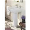 VitrA - Zentrum Basin and Pedestal - 1 Tap Hole - 4 x Size Options profile small image view 2 