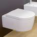 Villeroy and Boch Arto DirectFlush Rimless Wall Hung Toilet w/ Soft Close Seat - 4657HR01 profile small image view 6 