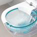 Villeroy and Boch ViCare Rimless Wall Hung Toilet + Soft Close Seat profile small image view 3 