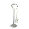 Miller - Classic Freestanding Toilet Roll Holder & Brush Set - 5663CH profile small image view 1 