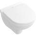 Villeroy and Boch O.novo Wall Hung Toilet w/ Soft Close Toilet Seat - 5660H101 profile small image view 2 
