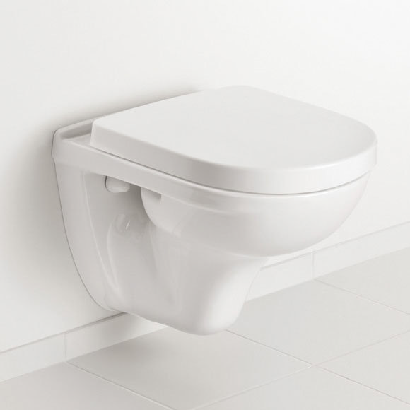 Villeroy and Boch O.novo Compact Wall Hung Toilet + Soft Close Seat - 5688H101
