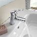 Roca Victoria V2 Chrome Basin Mixer Tap with Pop-up Waste - 5A3025C00 profile small image view 2 