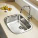 Roca L20 Chrome Kitchen Sink Mixer with Swivel Spout - 5A8409C00 profile small image view 3 