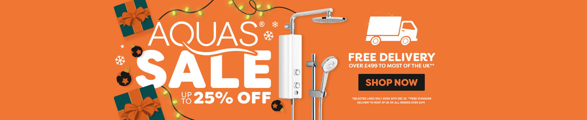 AQUAS Sale - Free Del