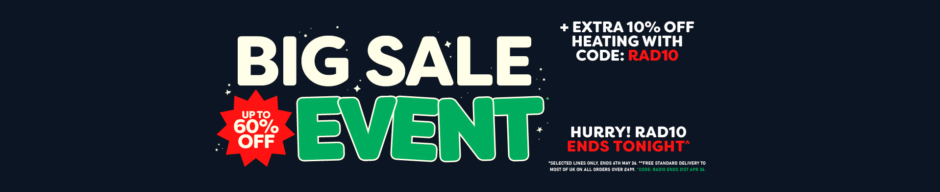 Big Sale Event - Free Del