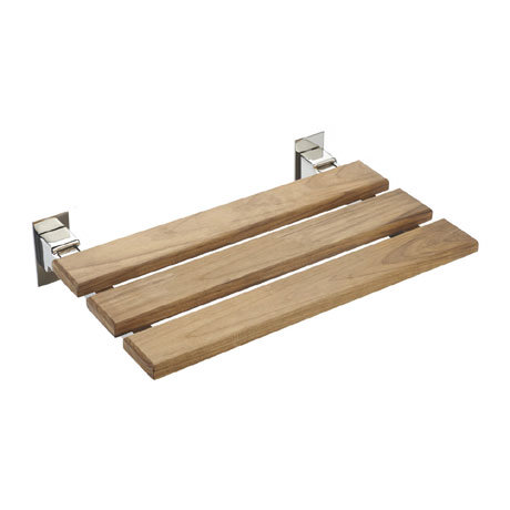 Tre Mercati Wooden Folding Shower Seat, Wooden Shower Seat Uk