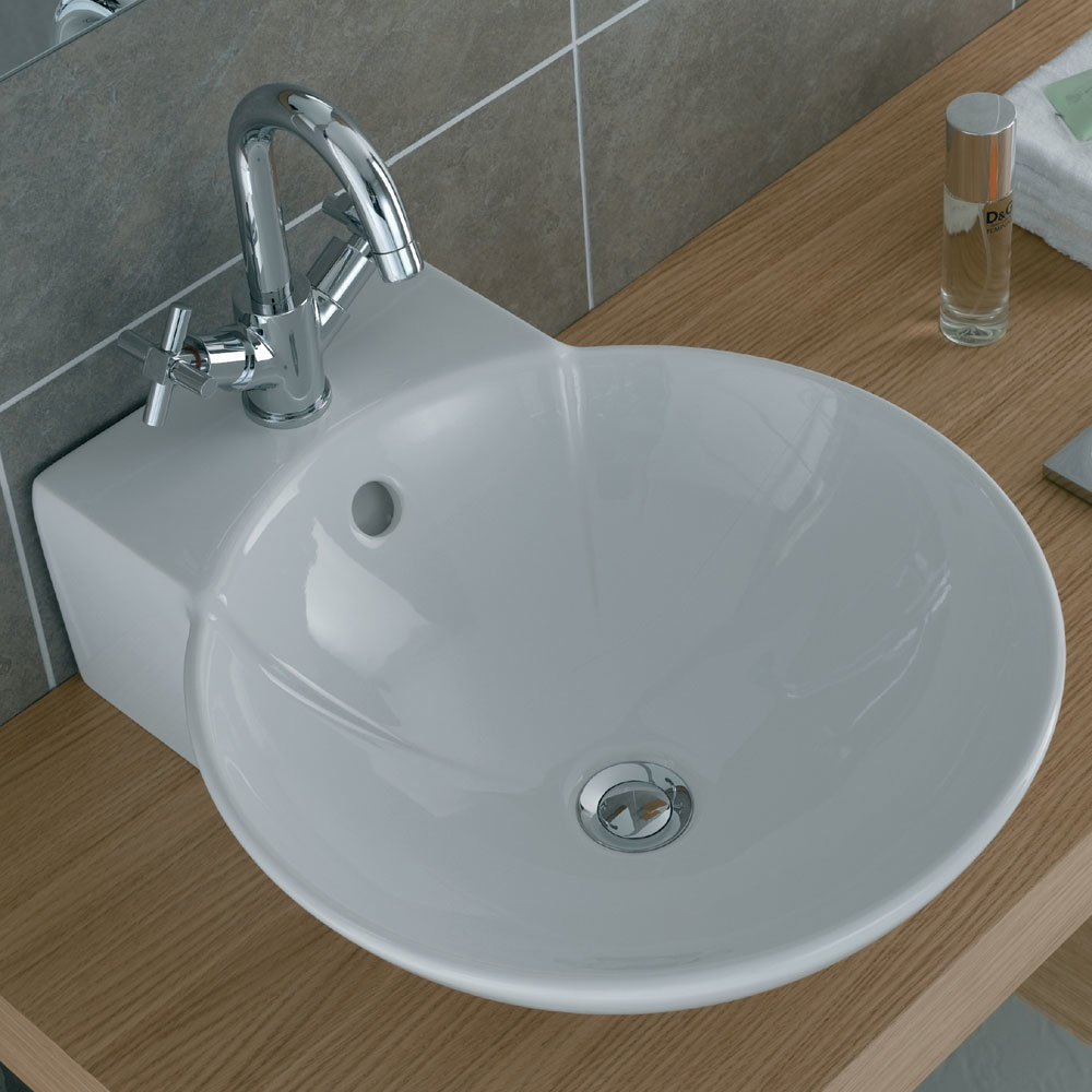Vitra - Options 45cm Countertop Vanity Basin - 1 Tap Hole - 6165 at ...