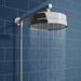Chatsworth Traditional Crosshead Shower Bar Valve + 200mm Overhead Shower profile small image view 2 