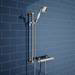 Chatsworth Traditional Crosshead Bottom Outlet Thermostatic Bar Shower Valve profile small image view 2 