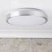 Searchlight LED Flush Fitting with Aluminium Trim & White Acrylic Shade - 6245-33-LED profile small image view 3 