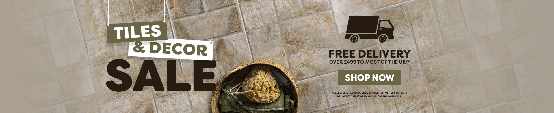 Price Drop Tile Sale - Free Del