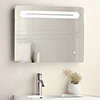 650 x 500mm LED Illuminated Mirror incl. Touch Sensor + Anti-Fog profile small image view 1 