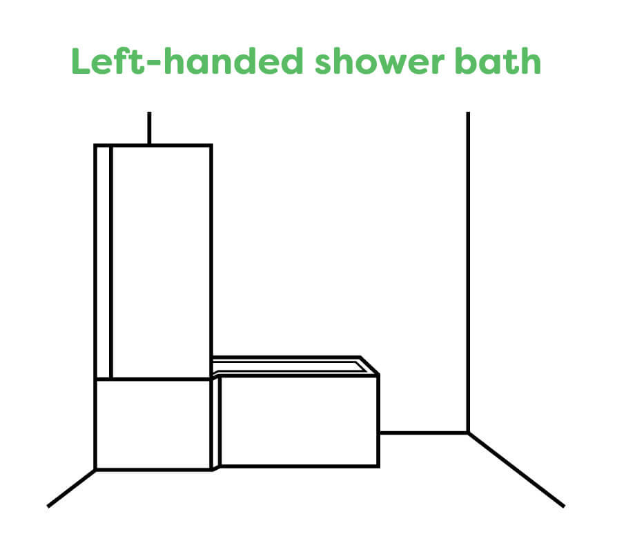 A Left Handed Shower Bath
