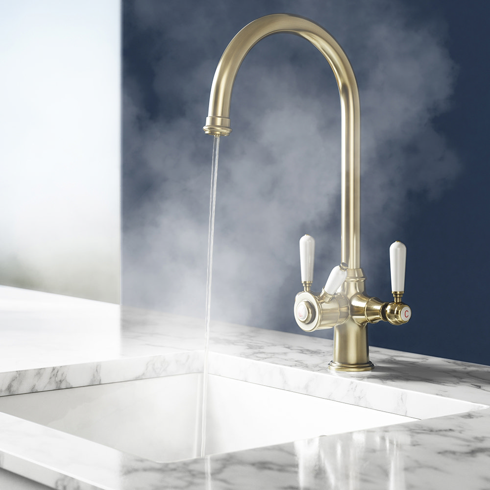 Bower 3-in-1 Instant Boiling Water Tap - Brass