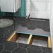 600 Linear 1200 x 900 Wet Room Walk In Rectangular Tray Former Kit (End Waste) profile small image view 3 