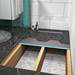 600 Linear 1200 x 1200 Wet Room Walk In Square Tray Former Kit (End Waste) profile small image view 3 