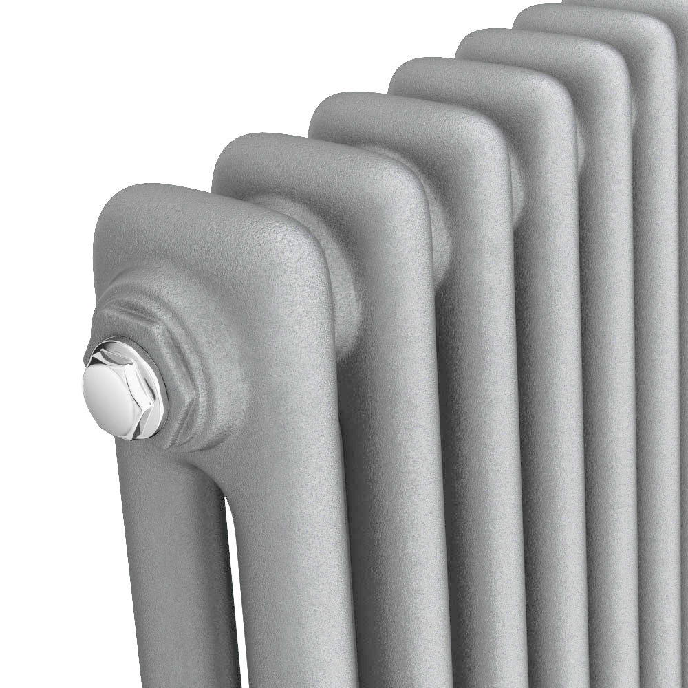 Keswick Grey 600 x 1010mm Cast Iron Style Traditional 2 Column Radiator