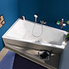 Duravit No.1 Trapezoidal Bath + Support Feet (Left Hand) profile small image view 1 