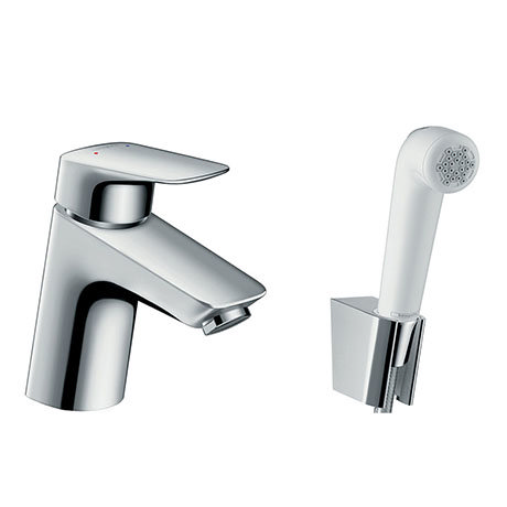 hansgrohe Logis Single Lever Basin Mixer with Bidet Spray and 160cm Shower Hose - 71290000