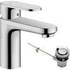 hansgrohe Vernis Blend Single Lever Basin Mixer 100 with Pop-up Waste - 71559000 profile small image view 1 